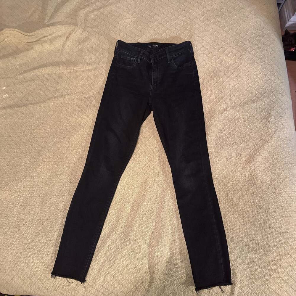 Black Lucky Brand Skinny Jeans Womens Size 00 Lolita Low Rise Stretch Denim